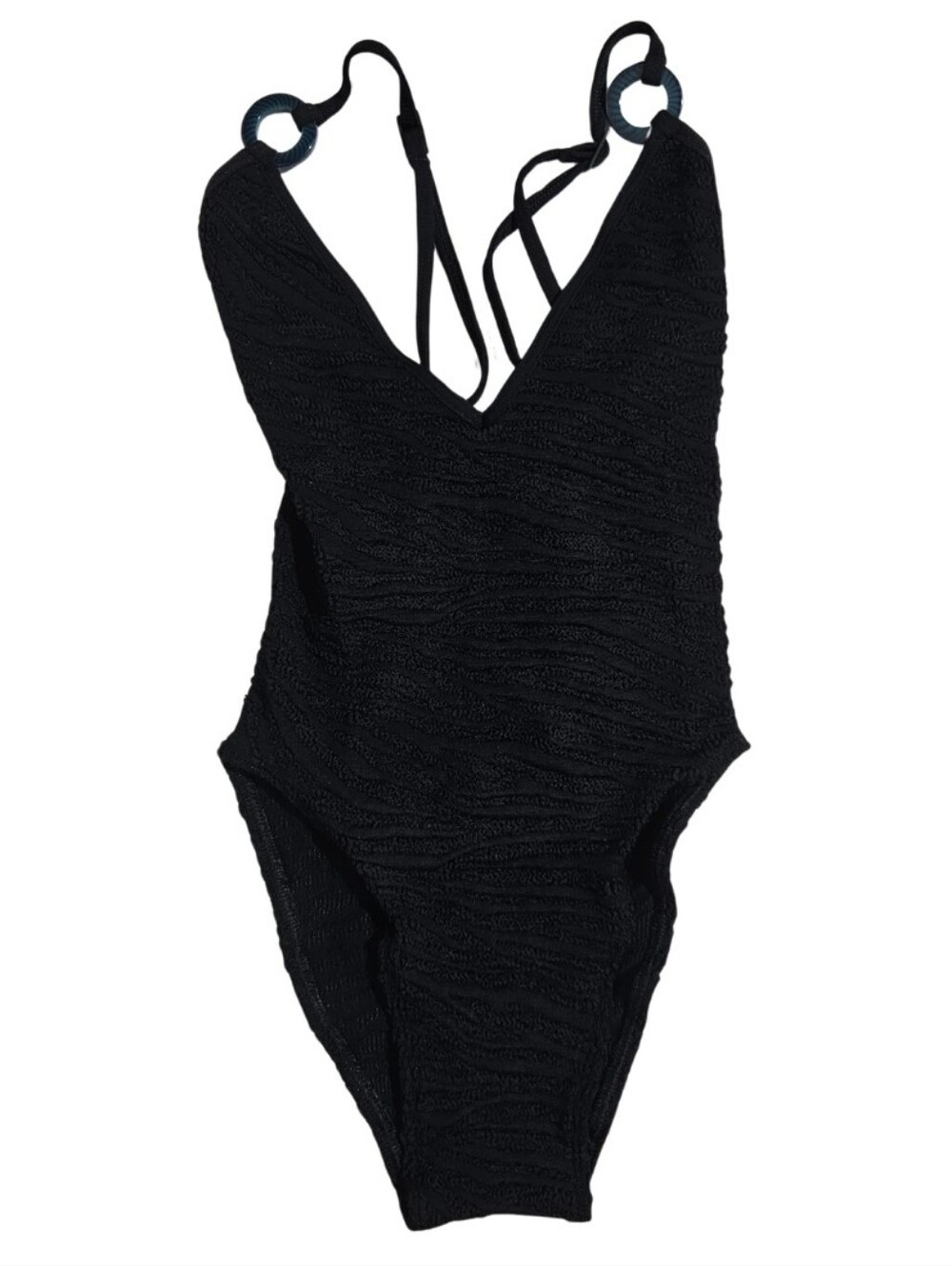 BOND-EYE Swimsuit Ring Elena 2.0 One Piece Black ONE SIZE NWT